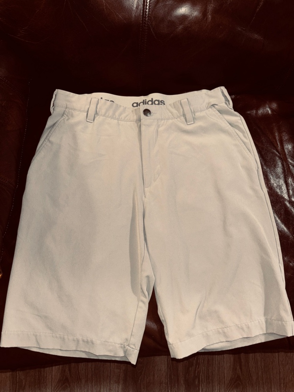 adidas Gray Flat-Front Men's Shorts